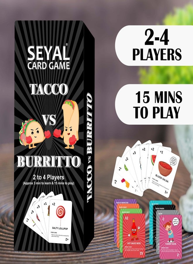 Seyal Tacco vs Burritto: The Ultimate Strategic Showdown - A Fun & Fast-Paced Card Game for Fun and Joy Card Game - Image 2